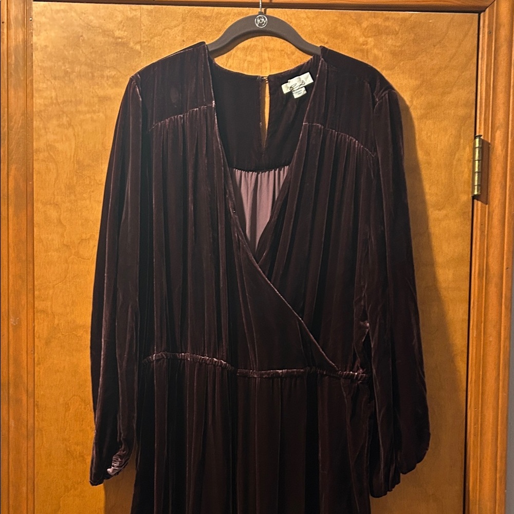 Sundance Velvet Jumpsuit in Deep Burgundy